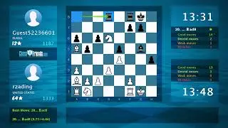 Chess Game Analysis: rzading - Guest52236601, 1-0 (By ChessFriends.com)