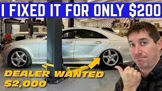 MERCEDES AIR SUSPENSION NIGHTMARE FIXED (UNABLE TO DRIVE)