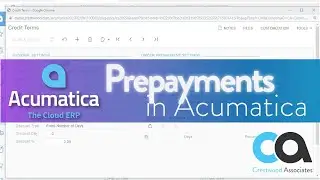 Prepayments Acumatica 2020 R2 New Feature