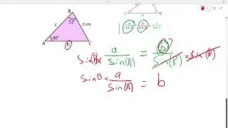 Sine rule to find side length