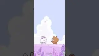 The season of lavender 💜 라벤더의 계절 🐻🐰 LINE FRIENDS #love #couple
