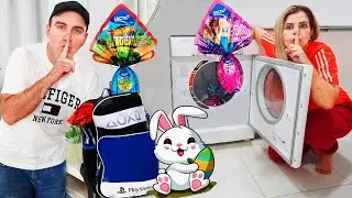 MEUS PAIS esconderam OVOS DE PÁSCOA PELA CASA - Piero Start e Helena