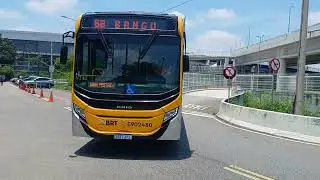 BRT Mobi Rio - Caio Millenium 5 Euro 6 E902480 saindo do Terminal Deodoro - Rio de Janeiro - RJ