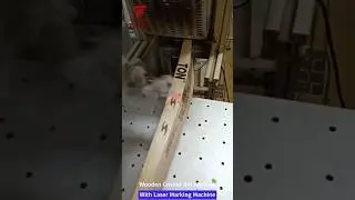 Laser Marking on Wooden Cricket Bat - laser printing machine For Wood - Desktop Laser Marker