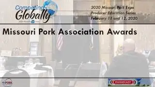 Announcing Awards At The Missouri Pork Industry Banquet