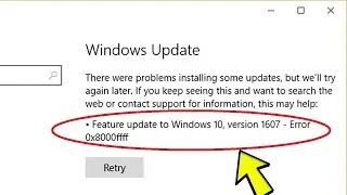 Исправление ошибки Центра обновления Windows 0x8000ffff