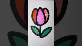 ASMR Flower Colouring Soft Petals & Smooth Layers 🌸✨ #shorts