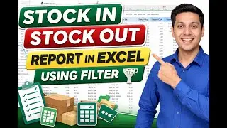 Stock In Stock Out Report in Excel Using Filter | Inventory Management