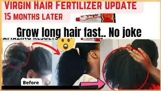 VIRGIN HAIR FERTILIZER UPDATE NATURAL HAIR GROWTH MINI BRAIDS CHALLENGE