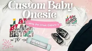 DIY Cricut Tutorial with Layered HTV | Custom Black Pride Baby Onesie