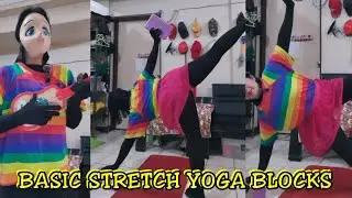 BASIC STRETCH USE OF YOGA BLOCKS
