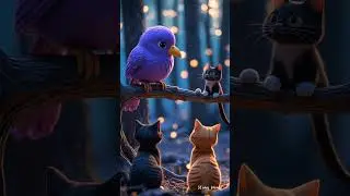 Two cats are chasing a butterfly #cat #animation #shorts #ai