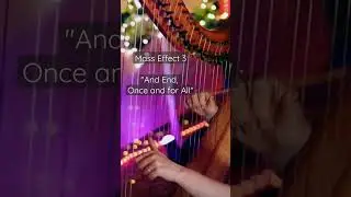 What does Mass Effect 3 played on #harp sound like? (click below for full version) #shorts #vgm
