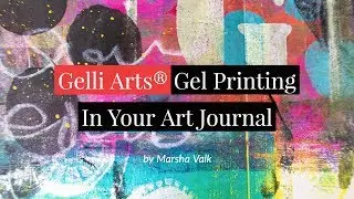 How to use Gelli Arts&reg; Gel Printing Plates to Print In Your Art Journal