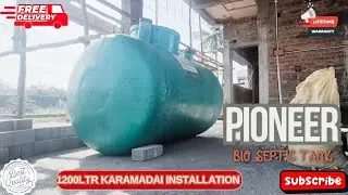 Bio Septic Tank Tamil/How to install #bioseptictank/Pioneer #biotank 1200 #mettupalayam installation