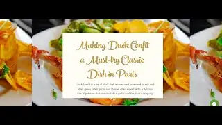Making Duck Confit Class | PARIS COOKING CLASS | PROJECT EAT IN PARIS