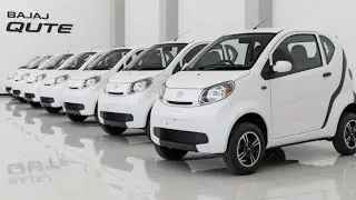 &laquo;BAJAJ Qute Micro 2026 года &mdash; компактный автомобиль в блестящем белом цвете с лучшей ценой, стиле...