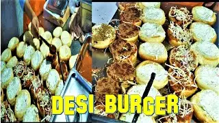 100% Desi Burger - Pakistan street food tour - Food Vlog