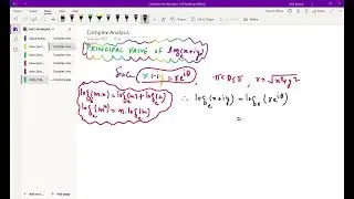 Principal value of logarithmic of a complex number.
