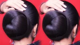 Very Easy & Amazing Hairstyle For Daily Use _ Simple Hairstyle With डोनट बन _ Unique Hairstyle