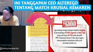 INI PENJELASAN DARI CEO ALTEREGO LANGSUNG TENTANG AE PAI LAG KEMARAN