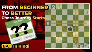 From Beginner to Better in Hindi | My Chess Journey Starts Here - [Ep. 1] First 2 Games