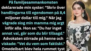 På familjesammankomsten försökte min syster ta min arv — då sa advokaten…