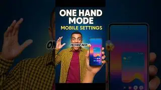 one hand mode mobile setting😱 #short #yt short