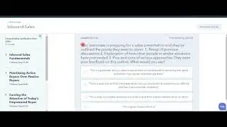 Inbound Sales Certification Answer &ndash; Tutorial Guide for November 2018 LIVE