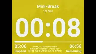 Micro Pomodoro sessions for intense ADHD training, with built-in journal prompts -Day 91