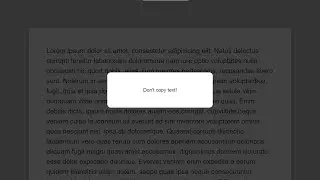 How To Disable Copy Text On Website Using Html CSS and JavaScript