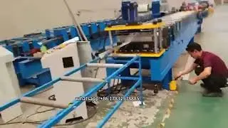 Garage door L profile J profile two in one roll forming machine garage door  guide track machine