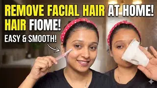 How to remove facial hair at home |Easy way to use facial razor |how to do eyebrows at home|step 