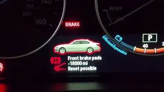 como borrar los mensajes de BMW despues de cambiar frenos? - brake service light