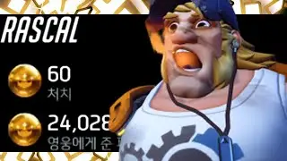 60 ELIMS - RASCAL DOMINATING AS TORBJORN! [ OVERWATCH SEASON 21 TOP 500 ]