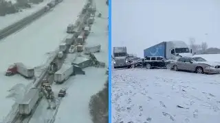 NYSP: Around 40 vehicles involved in crash on I-90 in Batavia due to snow squall