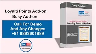Mini Loyalti Points Busy Addon For Distributors and Wholesaler And Retailers Point System For Busy