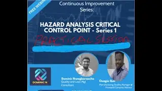 HACCP Practical Session pt1
