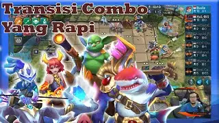 Chess Rush Indonesia - 6 Warrior 4 Hunter transisi combo synergy yang rapi