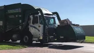 Garbage Truck with Lifting Arm