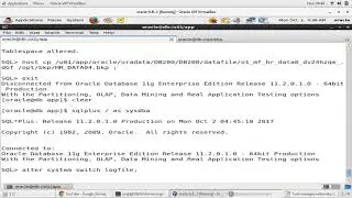 How to take User Managed Hot/Online backup for tablespace OR database.