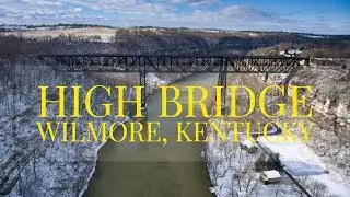 Flying around the High Bridge of Kentucky outside Wilmore (4K)