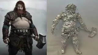 Thor - Aluminum Foil Sculpture