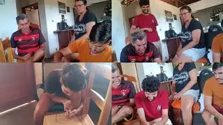 VEJA ESSA BRINCADEIRA QUE FIZEMOS ENTRE A FAMÍLIA