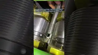 manual type two rollers thread rolling machine #machine #aluminum #metal #factory #steel