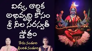 Sri Neela Saraswathi Stotram | Lalitha Nanduri & Hema Nanduri