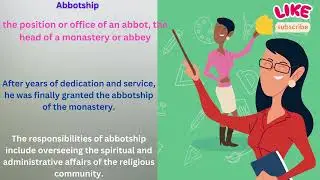 Abbess meaning with example