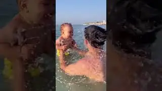 beach ⛱️ baby bath 🤩 sea 😍 love 😍 viral 😍 shorts 😍