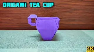 Origami Tea Cup | Origami tutorial  | Paper craft | Magic Folds
