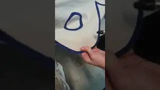Remove chalk lines from canvas tent pattern